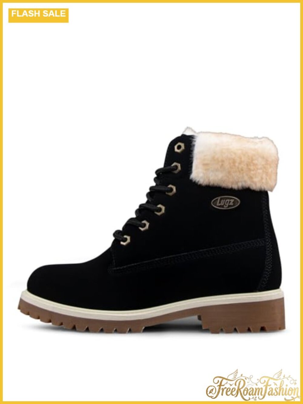 Lugz Convoy Faux Fur Lace Up Chukka Ankle Boots